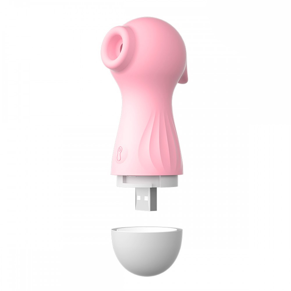 Vibrador para Clit�ris em Silicone Recarreg�vel com 10 Pulsa��es Rosa | Foto 05