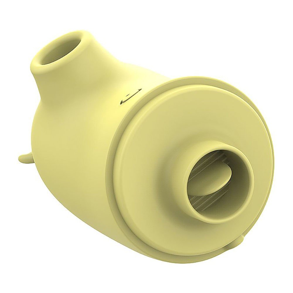 Vibrador para Clit�ris em Silicone Recarreg�vel 5 Pulsa��es e 5 Estimula��es de L�ngua Alce Amarelo | Foto 05