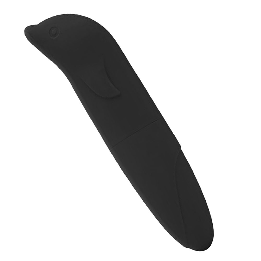 Vibrador Ponto G Pl�stico R�gido com Formato de Golfinho Preto | Foto 04