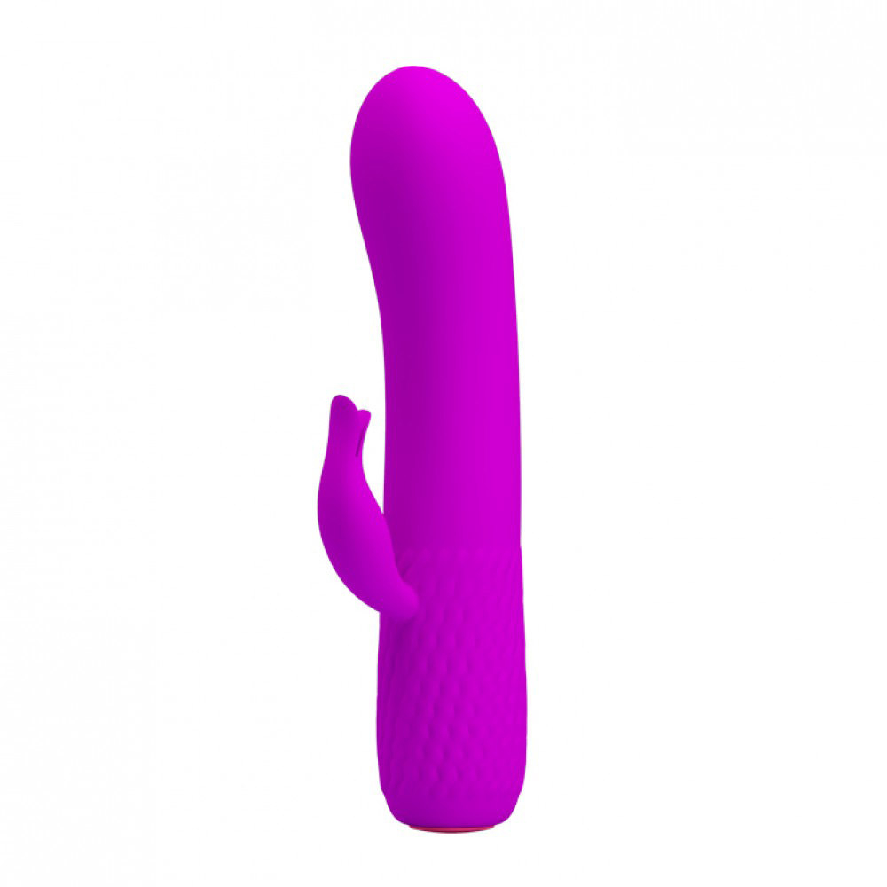 Vibrador Duplo Mini Recarreg�vel com Estimulador, 12 Vibra��es Pink | Foto 02