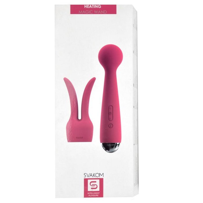 Massageador Er�tico Silicone, Ponta Remov�vel Emma Vermelho | Foto 04