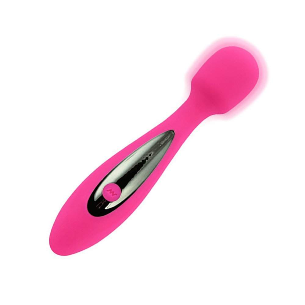 Massageador Er�tico Recarreg�vel em Silicone com 7 Vibra��es Sex Massager Pink | Foto 05