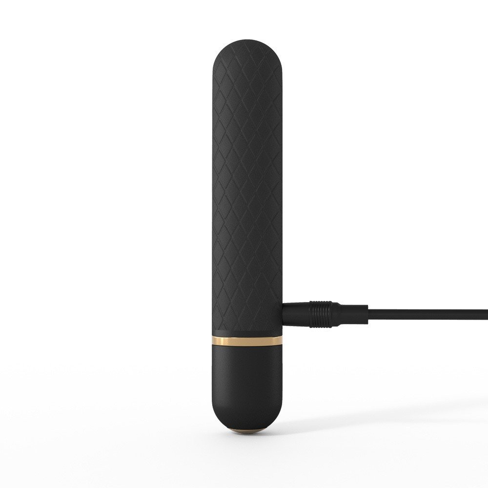 Vibrador Bullet Recarreg�vel em Silicone com 10 Vibra��es Intense Preto | Foto 04