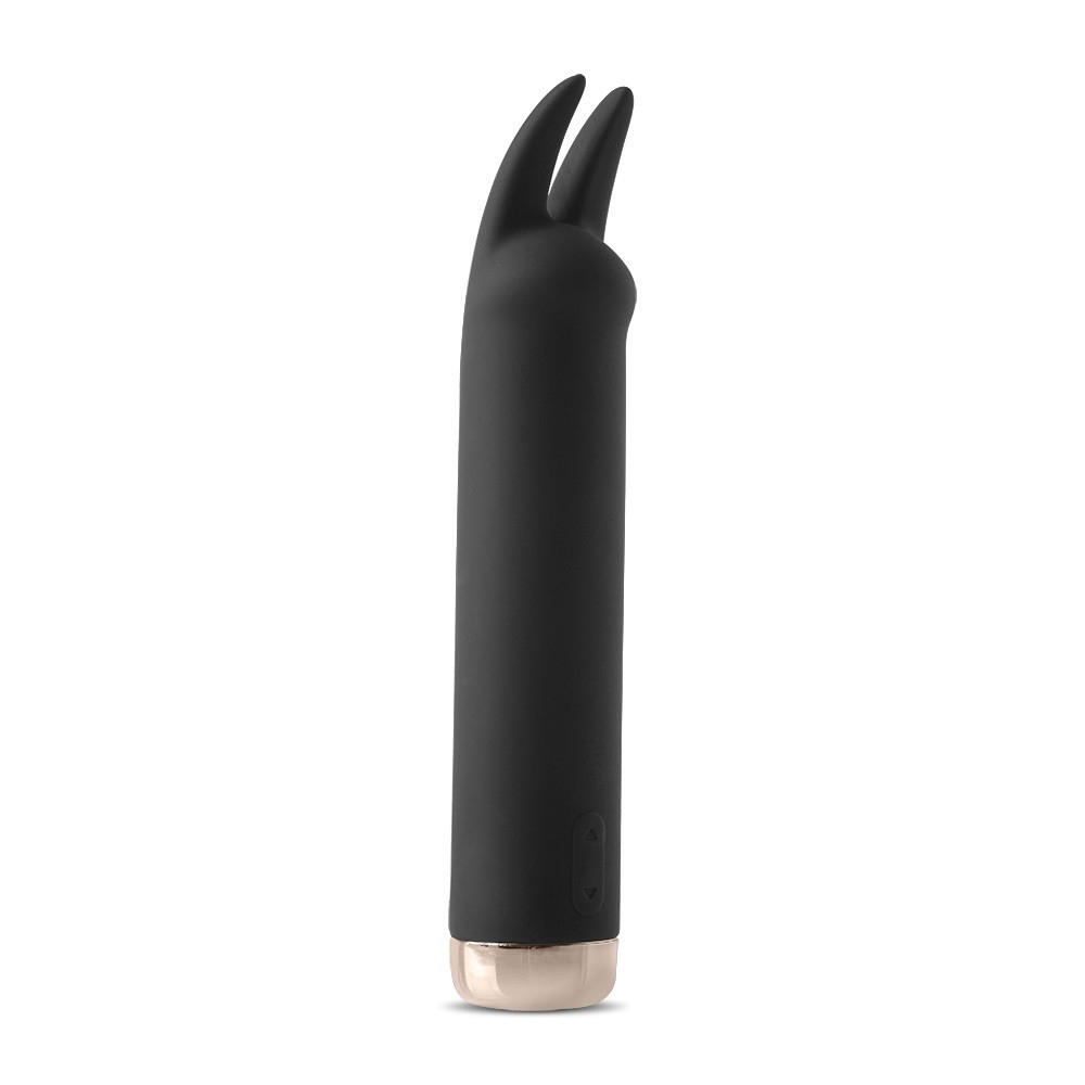 Vibrador Bullet Recarreg�vel em Silicone com 10 Vibra��es Funny Preto | Foto 04