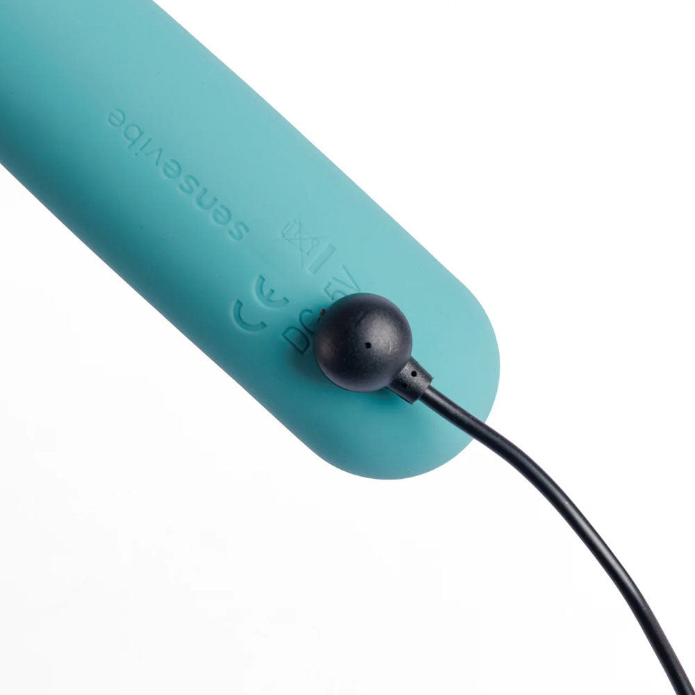 Vibrador para Clit�ris Recarreg�vel em Silicone com 10 Ondas de Press�o Visor Digital Cyan | Foto 05