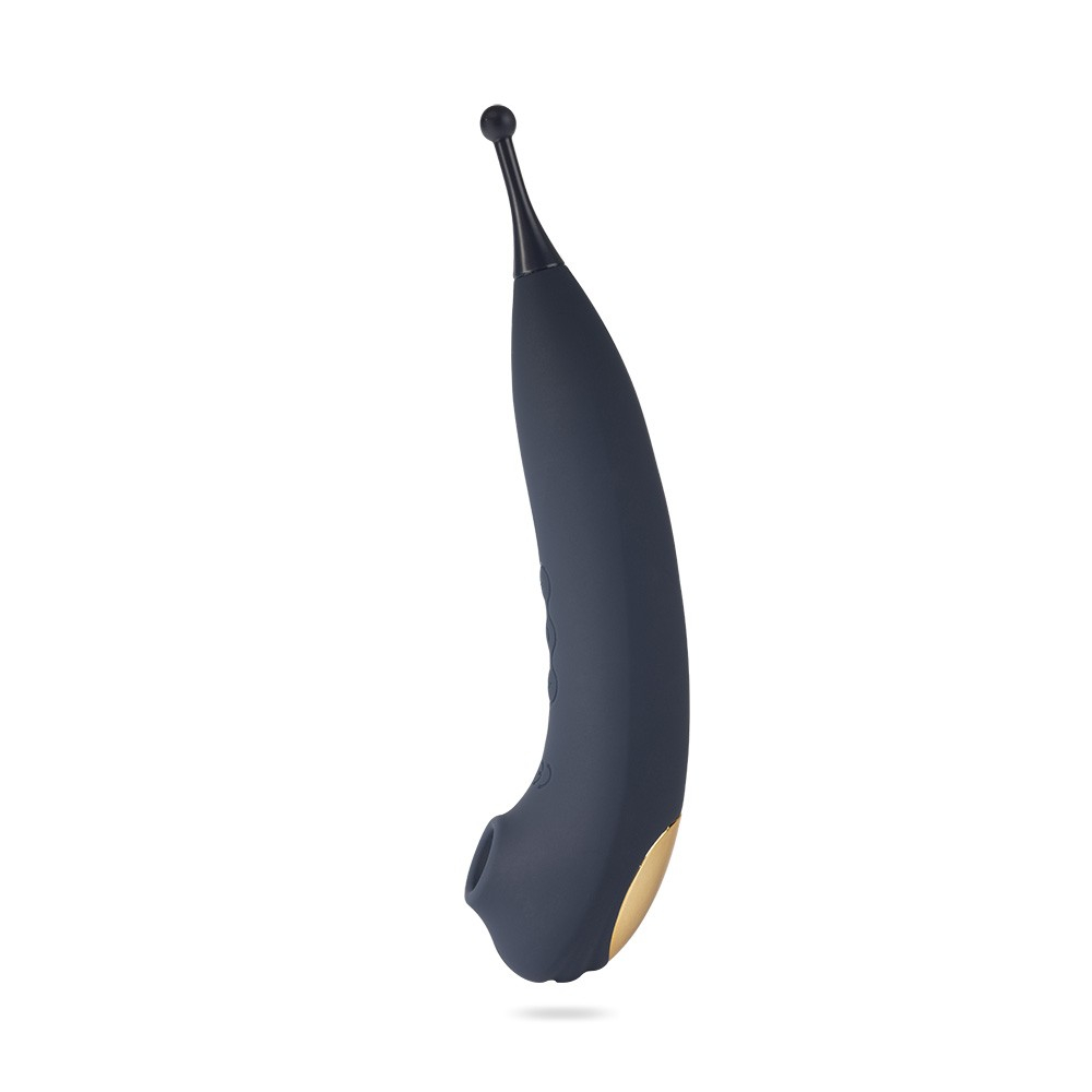 Vibrador Feminino Recarreg�vel em Silicone com 7 Vibra��es Double Azul | Foto 04