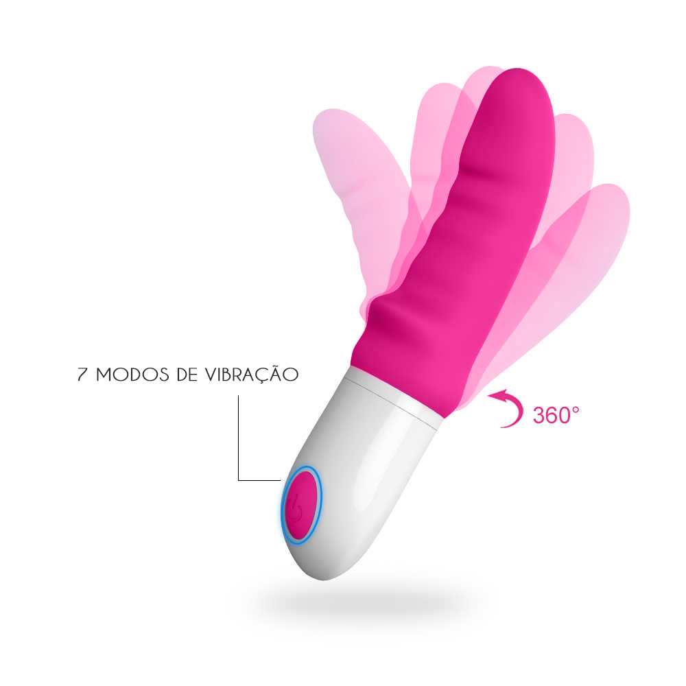 Vibrador Ponto G em Silicone Flex�vel com 9 Vibra��es Sparta Pink | Foto 04