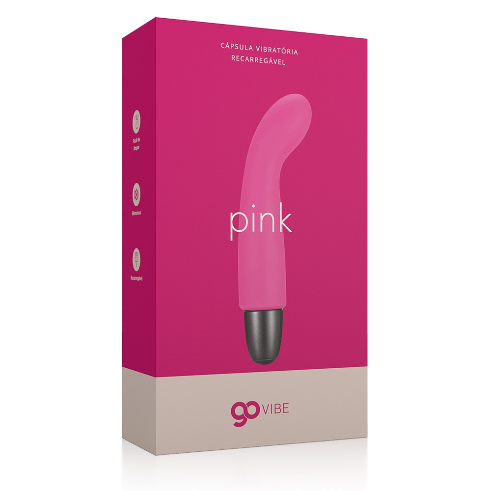 Vibrador Ponto G Recarreg�vel em Silicone com 10 Vibra��es Gvibe Pink | Foto 05