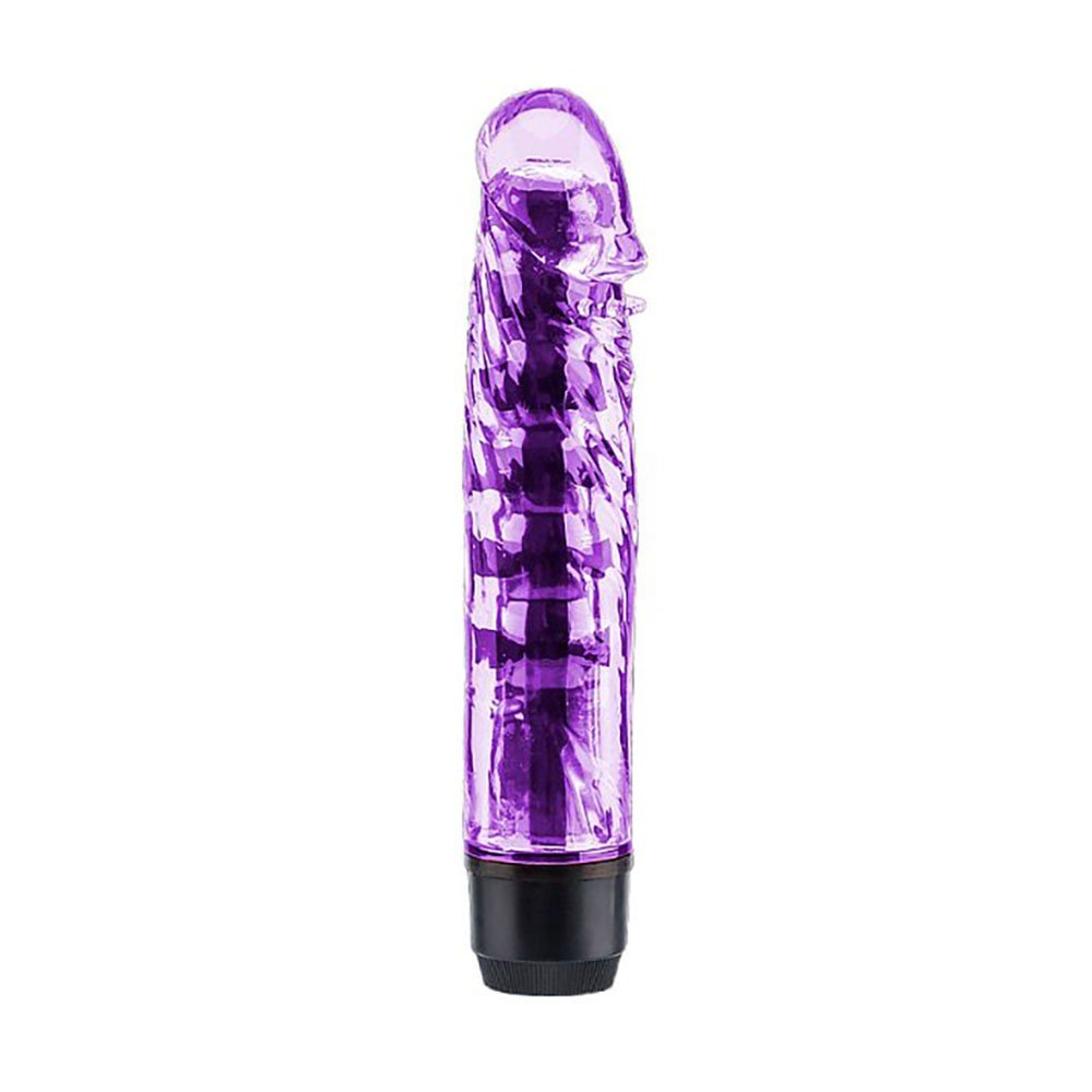 Vibrador Personal Multivelocidade com Capa Formato de P�nis em Silicone Jenny Roxo - Vista principal