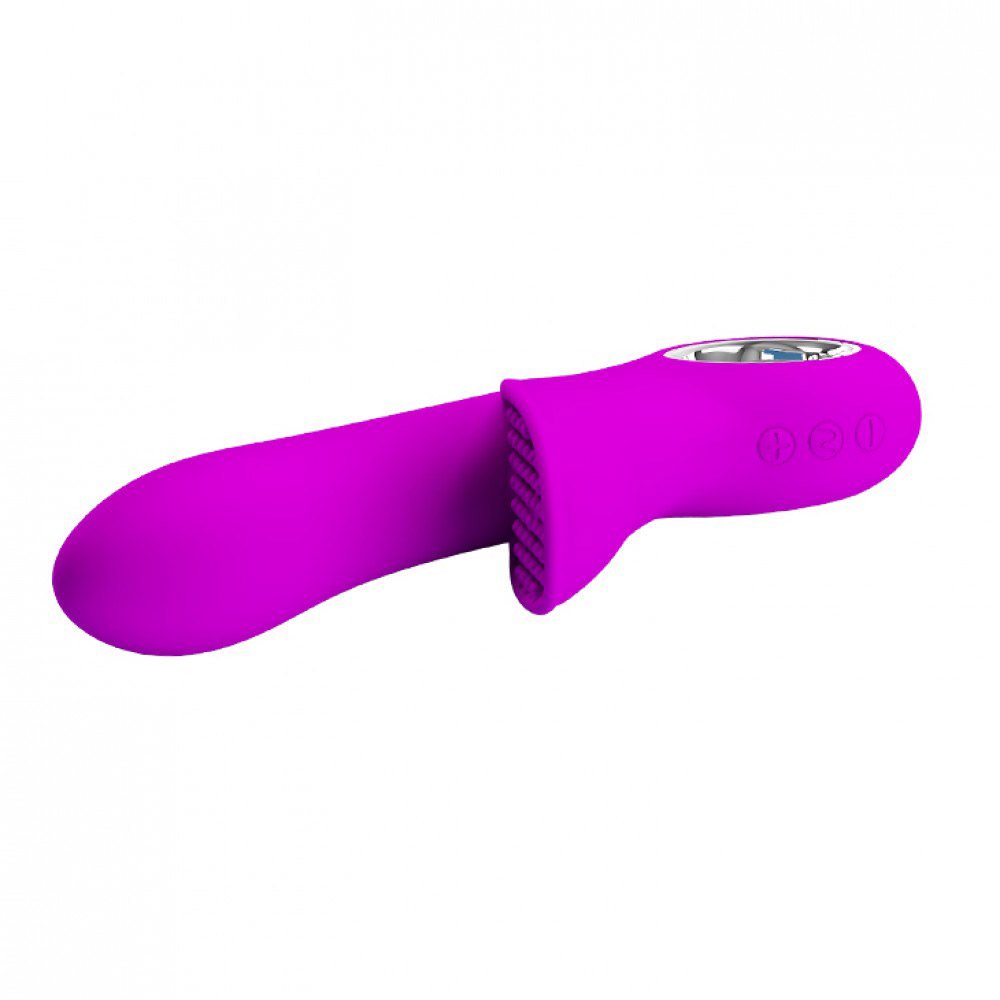 Vibrador Duplo Recarreg�vel em Silicone com 7 Vibra��es Carol Pink | Foto 02