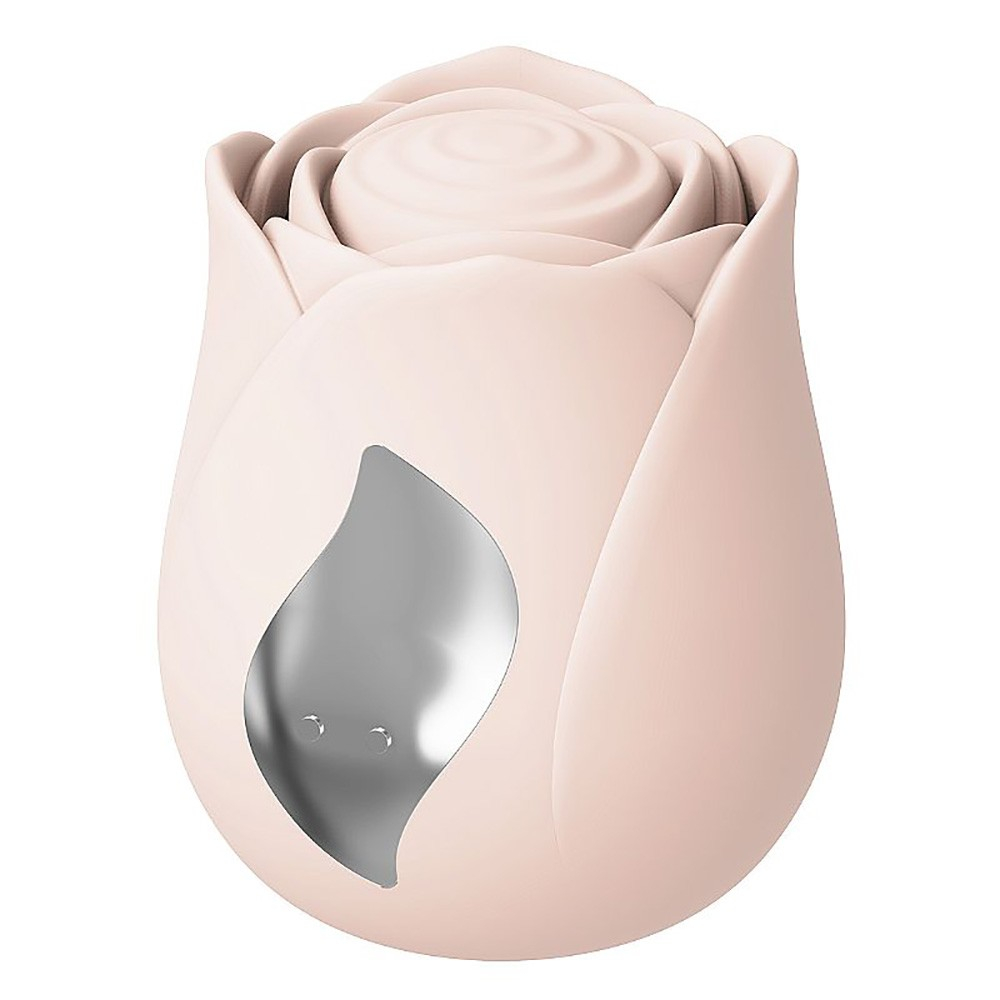 Vibrador Discreto Recarreg�vel em Silicone com 10 Vibra��es Formato de Flor Rosa | Foto 04