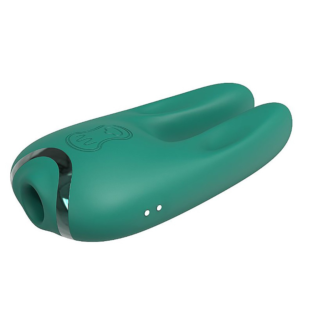 Vibrador para Clit�ris Recareg�vel em Silicone com 5 Pulsa��es e 5 Vibra��es Verde | Foto 04
