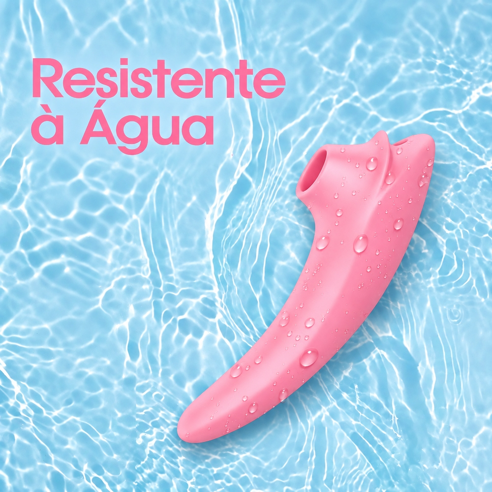Sugador de Clit�ris Recarreg�vel em Silicone com 12 Modos de Suc��o Ultra Potente Rosa | Foto 04