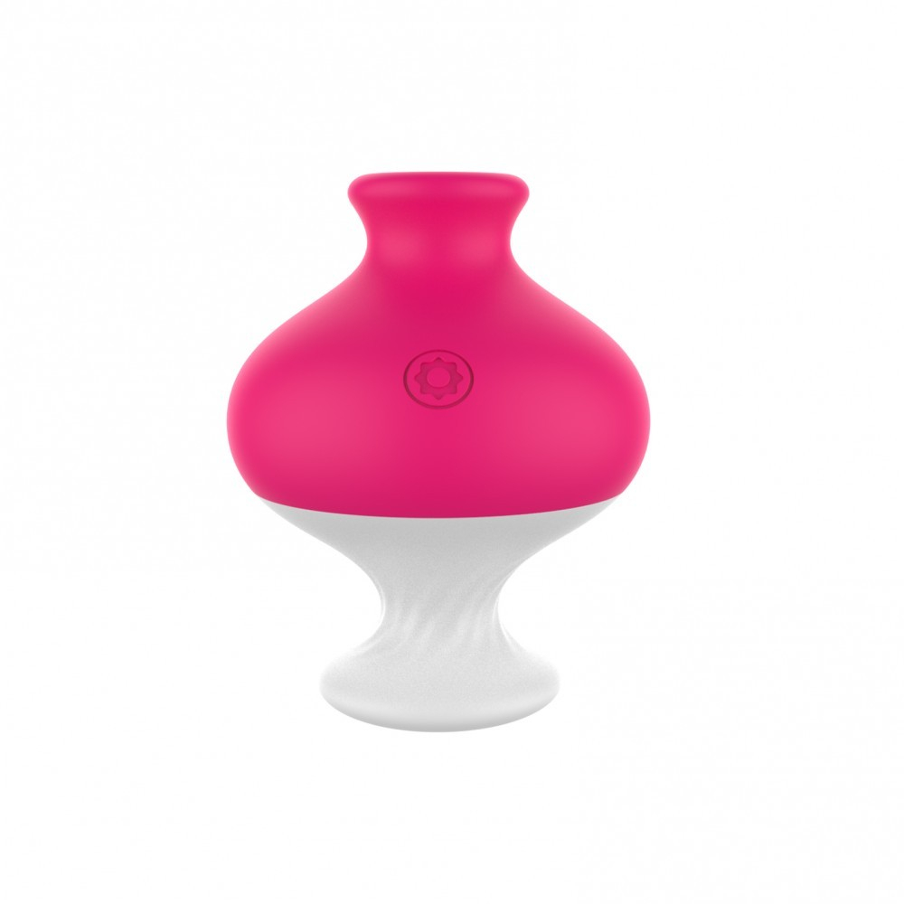 Sugador de Clit�ris em Silicone Recarreg�vel Rosa - Vista frontal