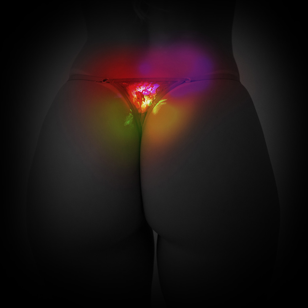 Calcinha String Fio Dental Sexy LED Pisca Pisca Vermelha | Foto 04