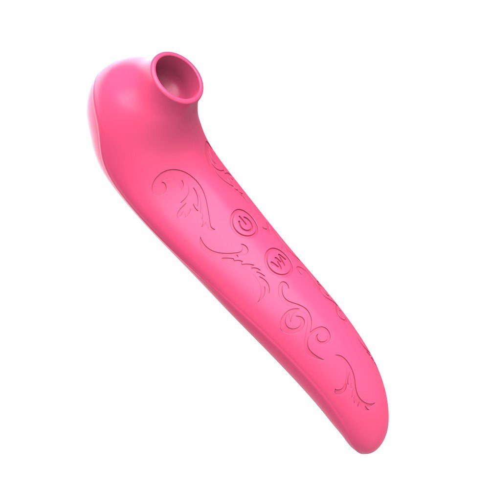 Estimulador de Clit�ris Essie Pink, vista lateral destacando o design ergon�mico e o detalhe das texturas