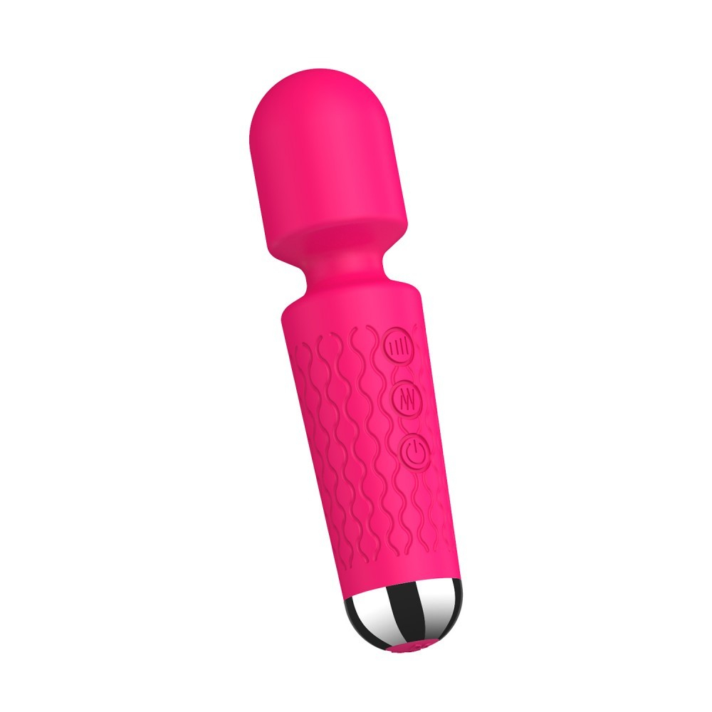 Massageador Er�tico em Silicone Aveludado Recarreg�vel com 20 Vibra��es e 8 Velocidades Pink | Foto 04