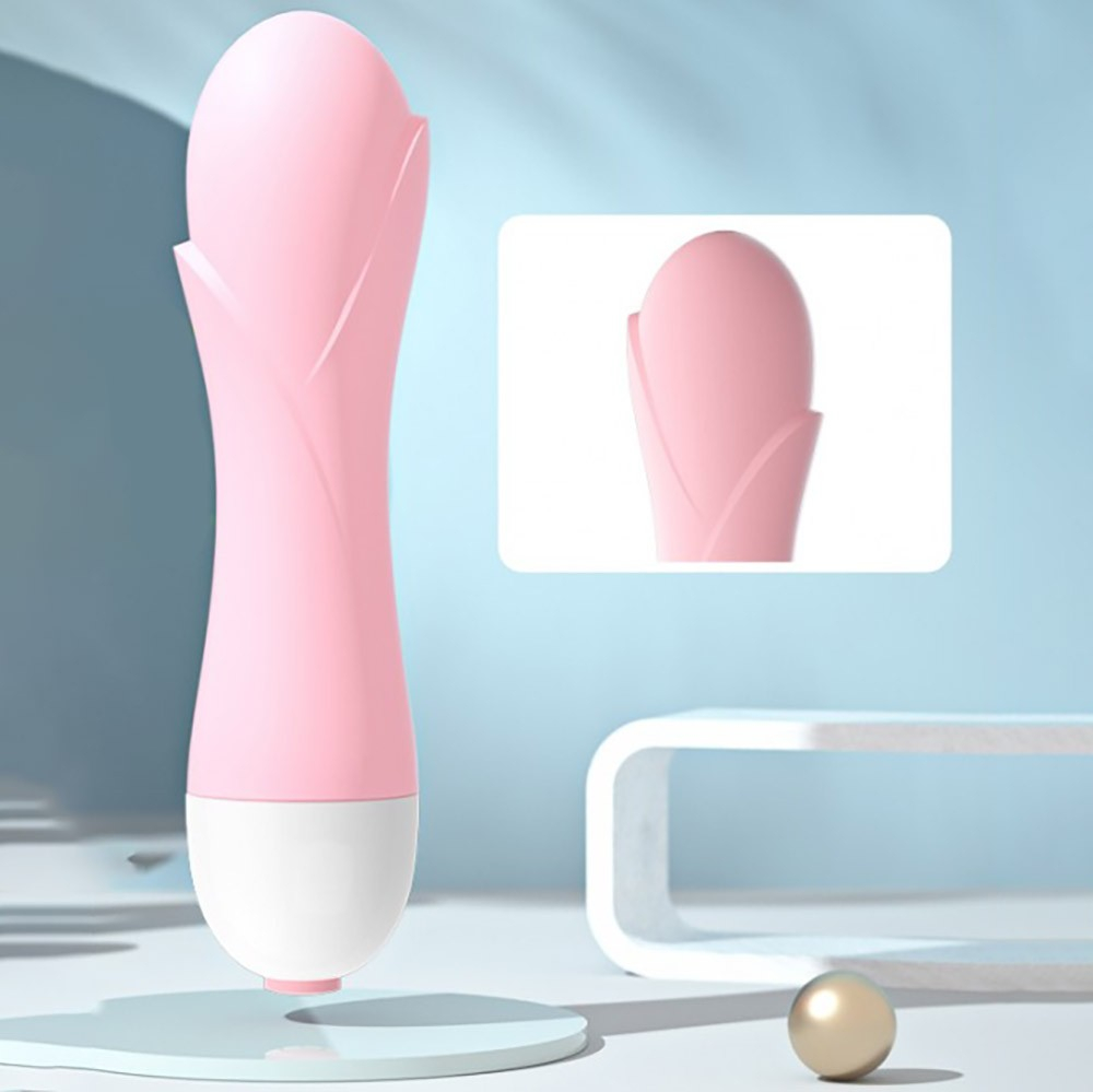 Vibrador Feminino em ABS (Pl�stico R�gido) com 10 Vibra��es com Formato de Glande Rosa | Foto 05