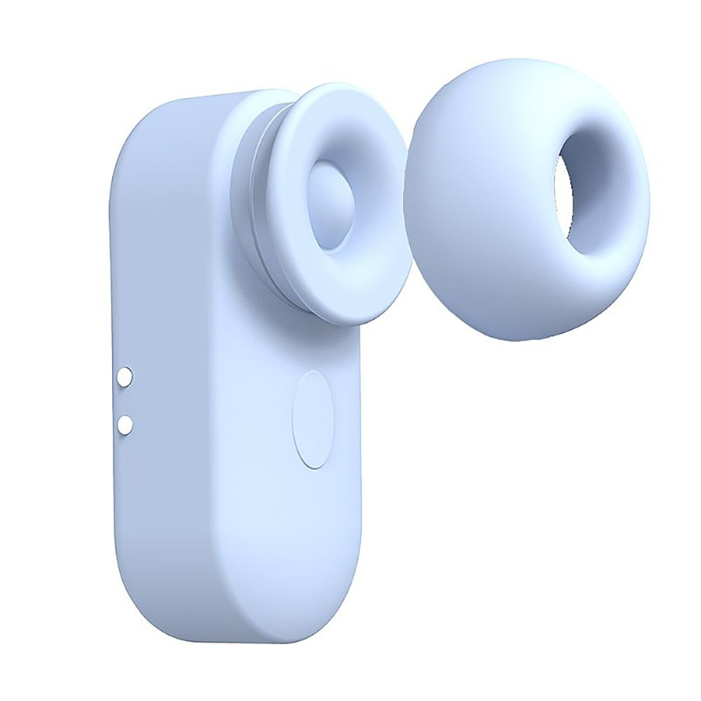 Pulsador de Clit�ris Recarreg�vel em Silicone Mini Azul com capa protetora remov�vel