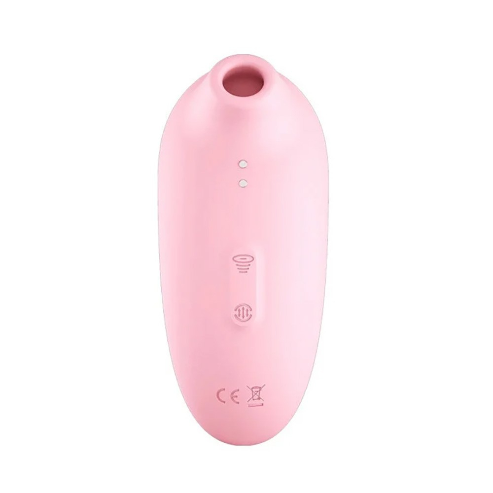 Vibrador Duplo Recarreg�vel em Silicone: Pulsador de Clit�ris e Vibrador Ponto G Rosa | Foto 05