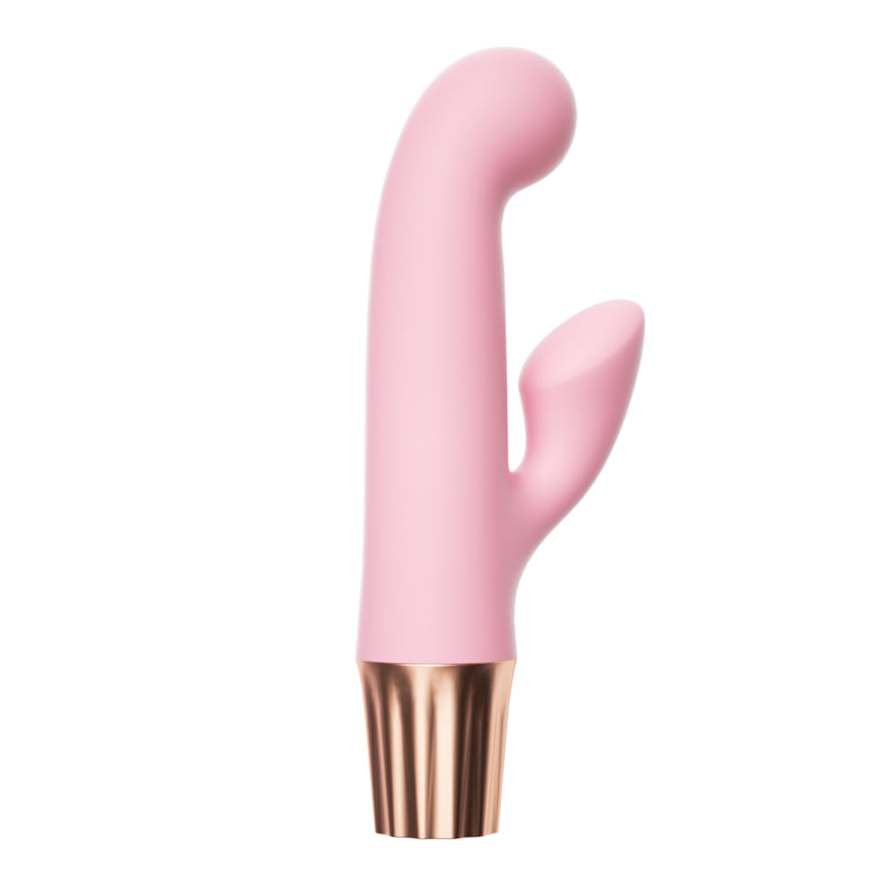 Vibrador Duplo Recarreg�vel em Silicone com 10 Vibra��es Mini Happy Rosa | Foto 04