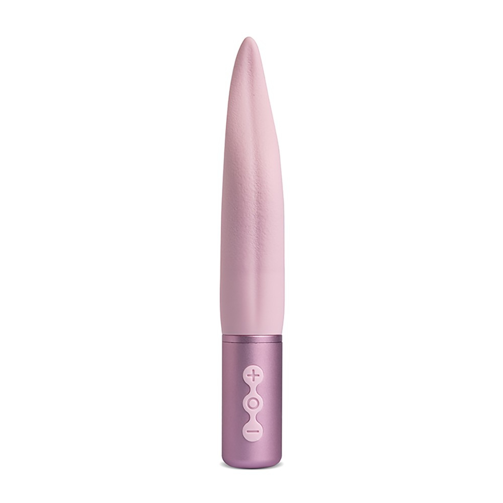 Vibrador para Clit�ris em Silicone Sweets S6 Rosa, vista frontal do vibrador mostrando seu design ergon�mico e acabamento matte.