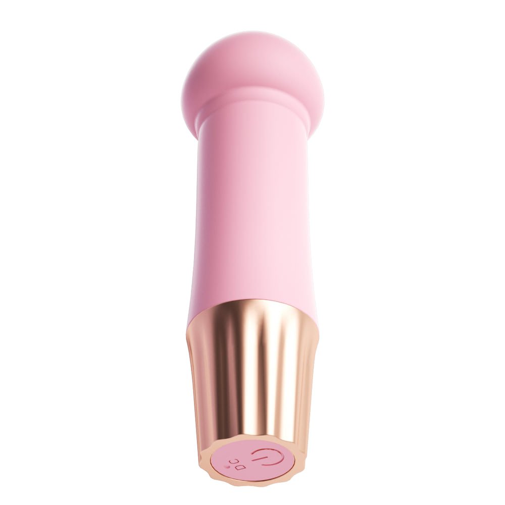 Vibrador Personal Recarreg�vel em Silicone com 10 Vibra��es Mini Happy Cogumelo Rosa | Foto 04