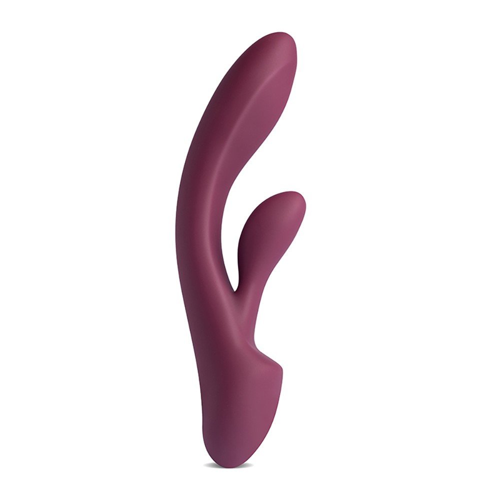 Vibrador Duplo em Silicone Recarreg�vel a Prova de �gua Mr. Jack Roxo - Imagem 02