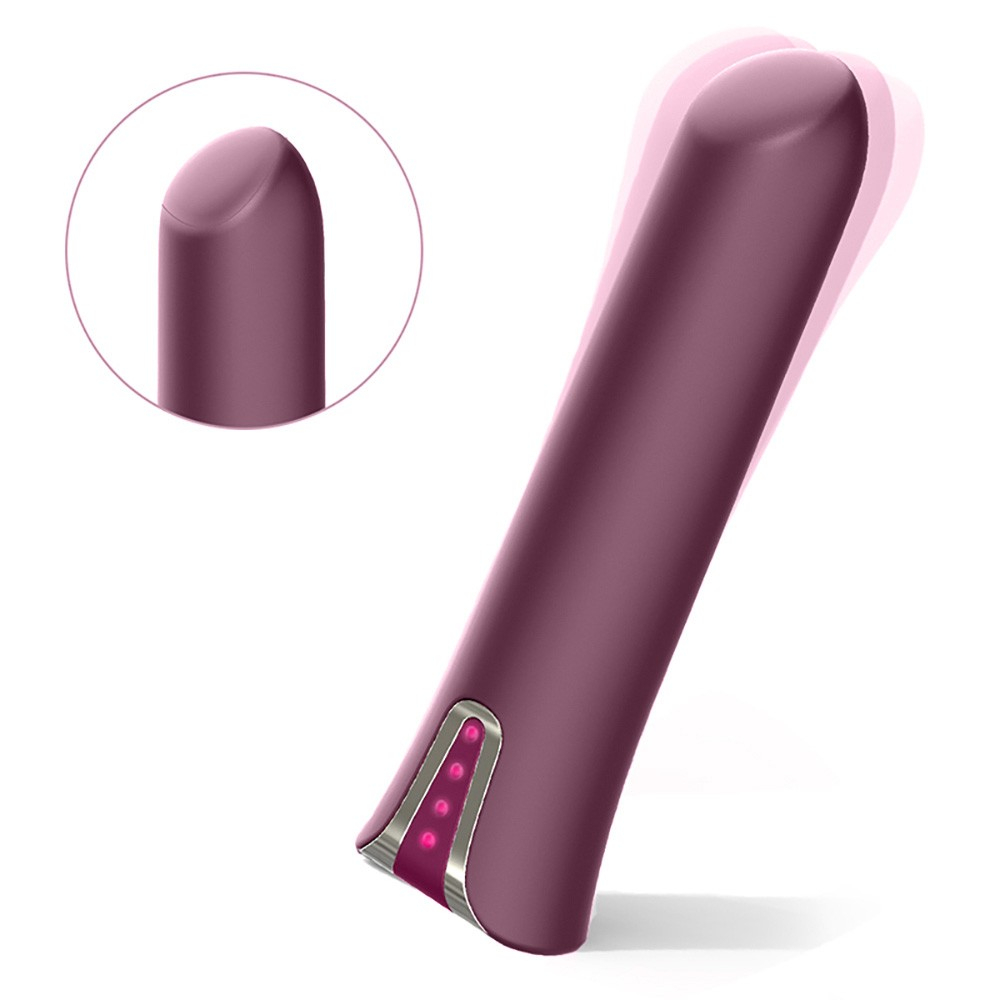 Vibrador Bullet em Silicone Roxo com 12 Vibra��es e 2 Capas