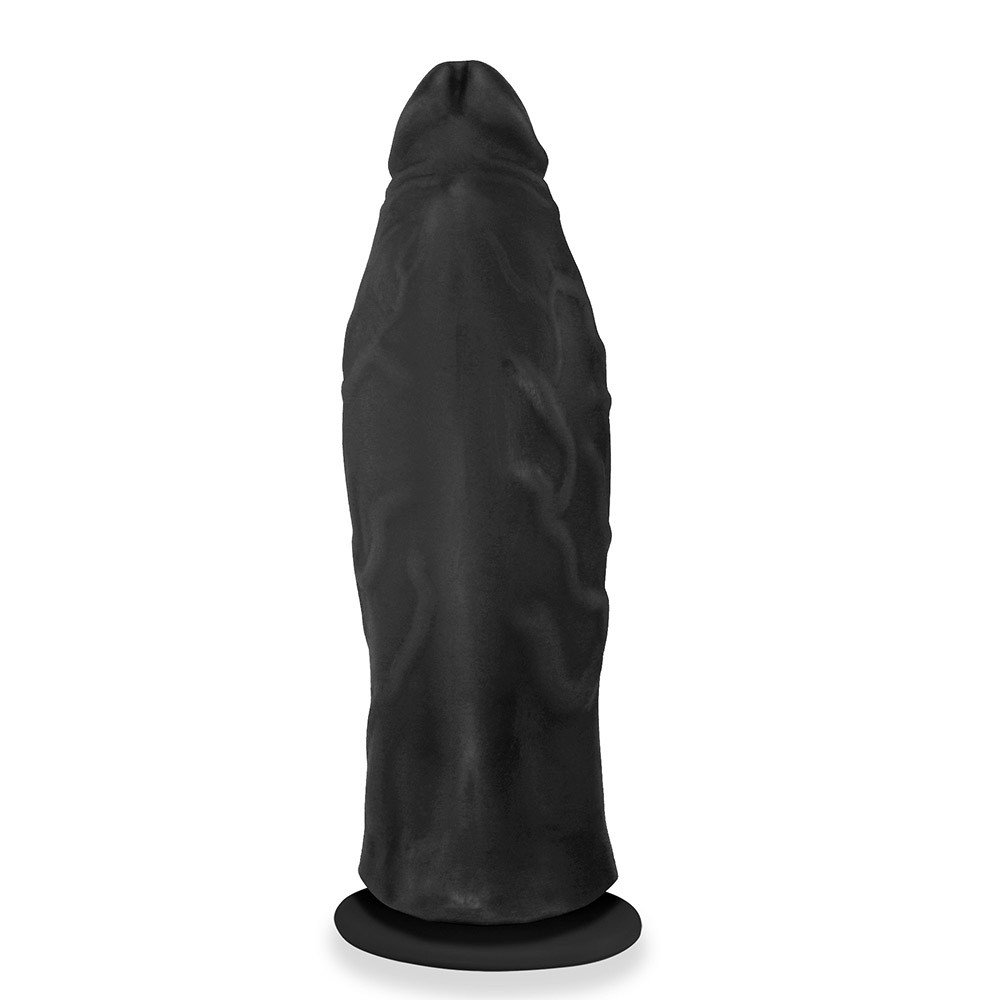 P�nis Gigante e Grosso Flex�vel com Ventosa Jatob�o 27 x 8cm Preto - imagem 04