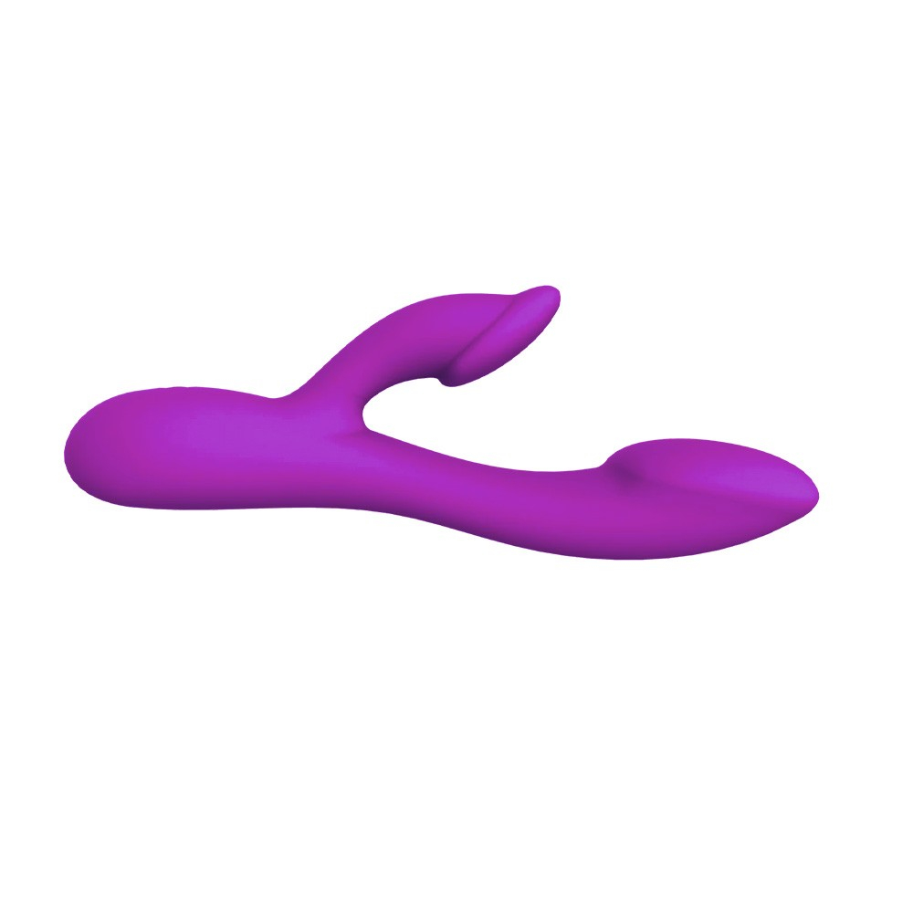 Vibrador Duplo em Silicone Recarreg�vel 10 Vibra��es Roxo | Foto 04