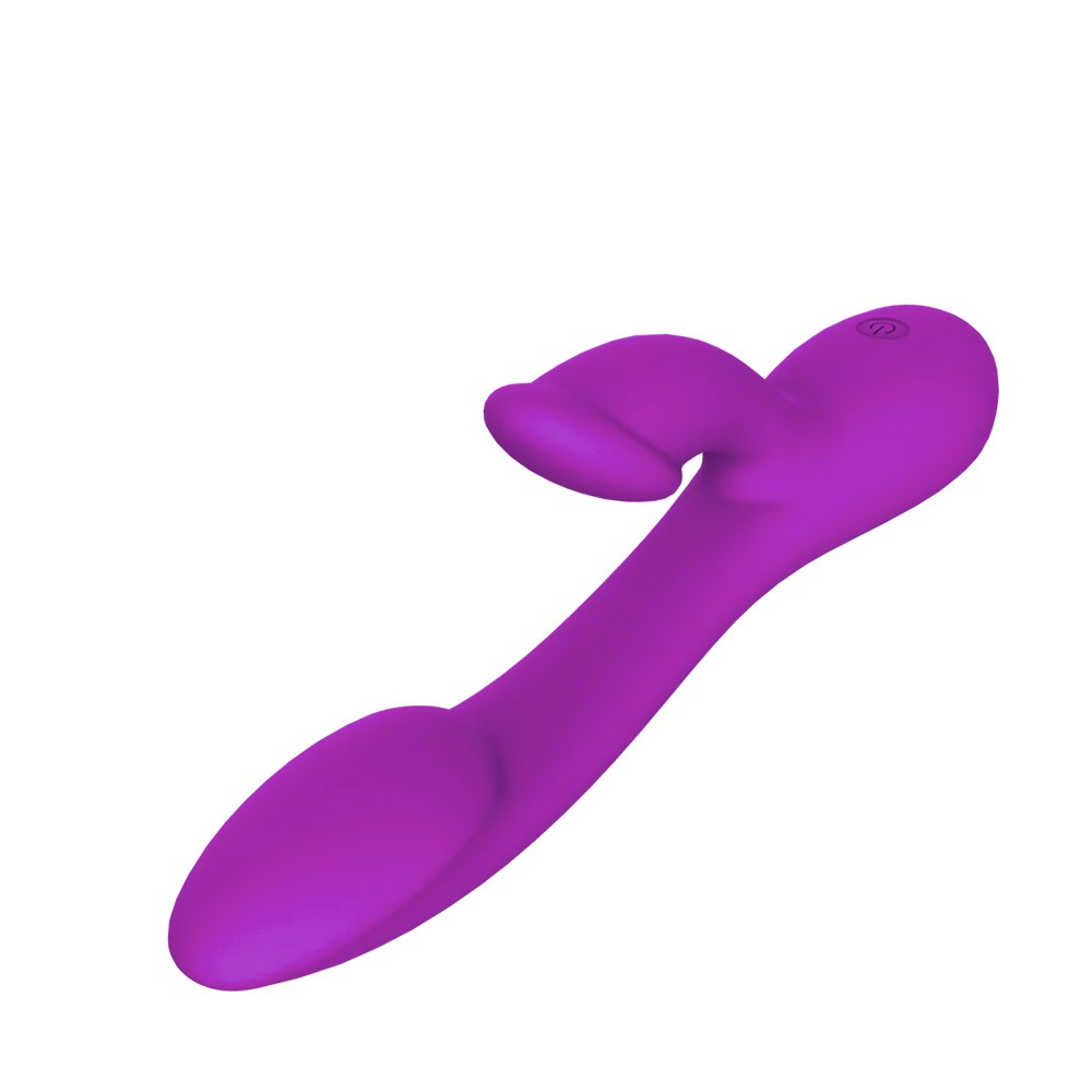 Vibrador Duplo em Silicone Recarreg�vel 10 Vibra��es Roxo | Foto 05