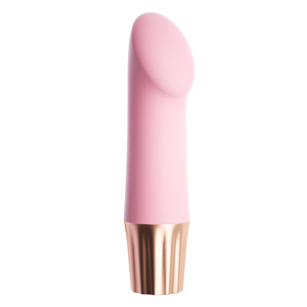 Vibrador Personal Recarreg�vel em Silicone com 10 Vibra��es Mini Happy Liso Rosa | Foto 04
