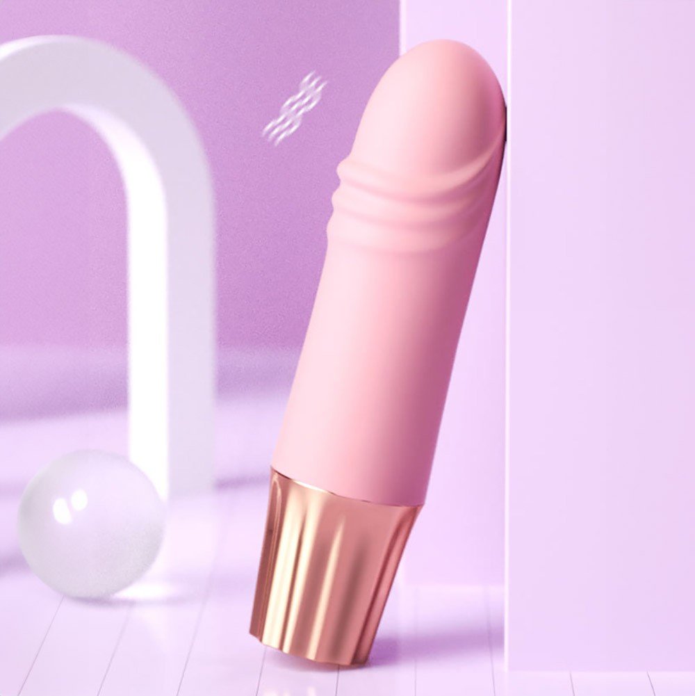 Vibrador Personal Recarreg�vel em Silicone com 10 Vibra��es Mini Happy P�nis Rosa | Foto 05