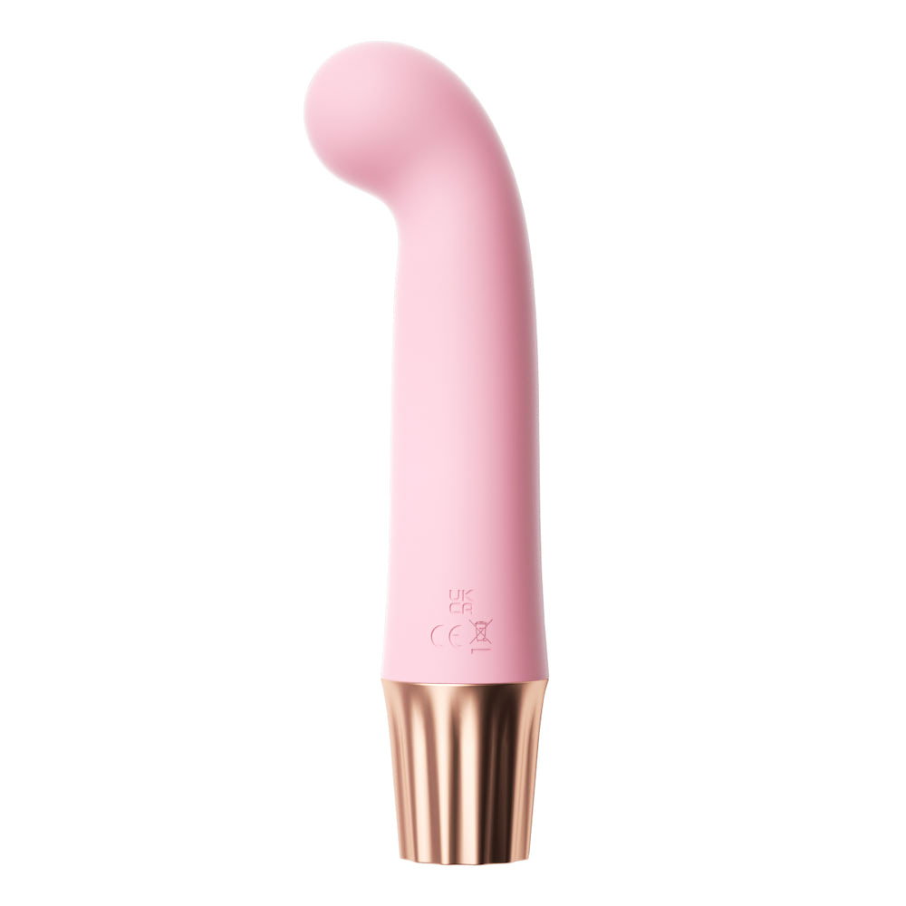 Vibrador Ponto G Recarreg�vel em Silicone com 10 Vibra��es Mini Happy Rosa | Foto 04