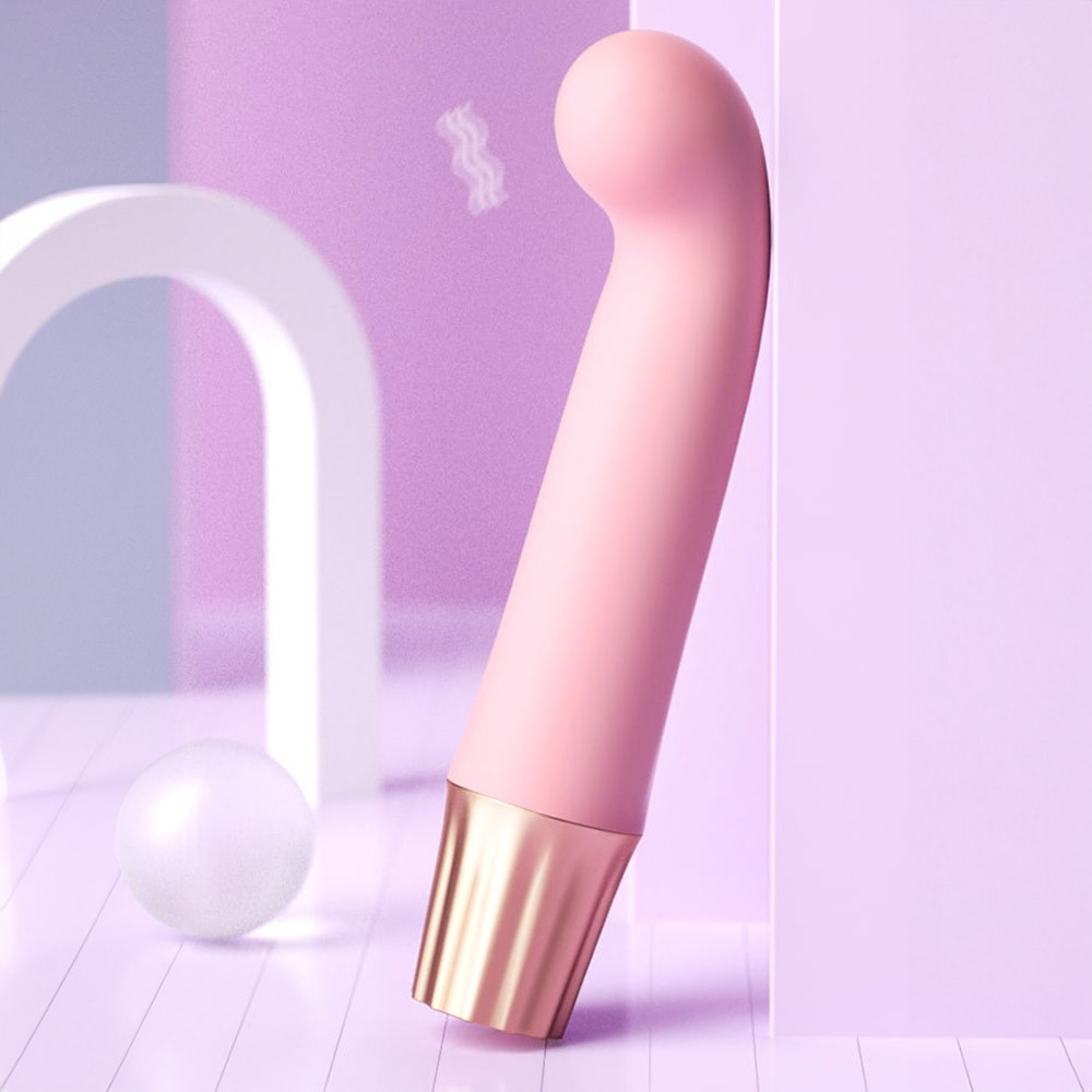 Vibrador Ponto G Recarreg�vel em Silicone com 10 Vibra��es Mini Happy Rosa | Foto 05