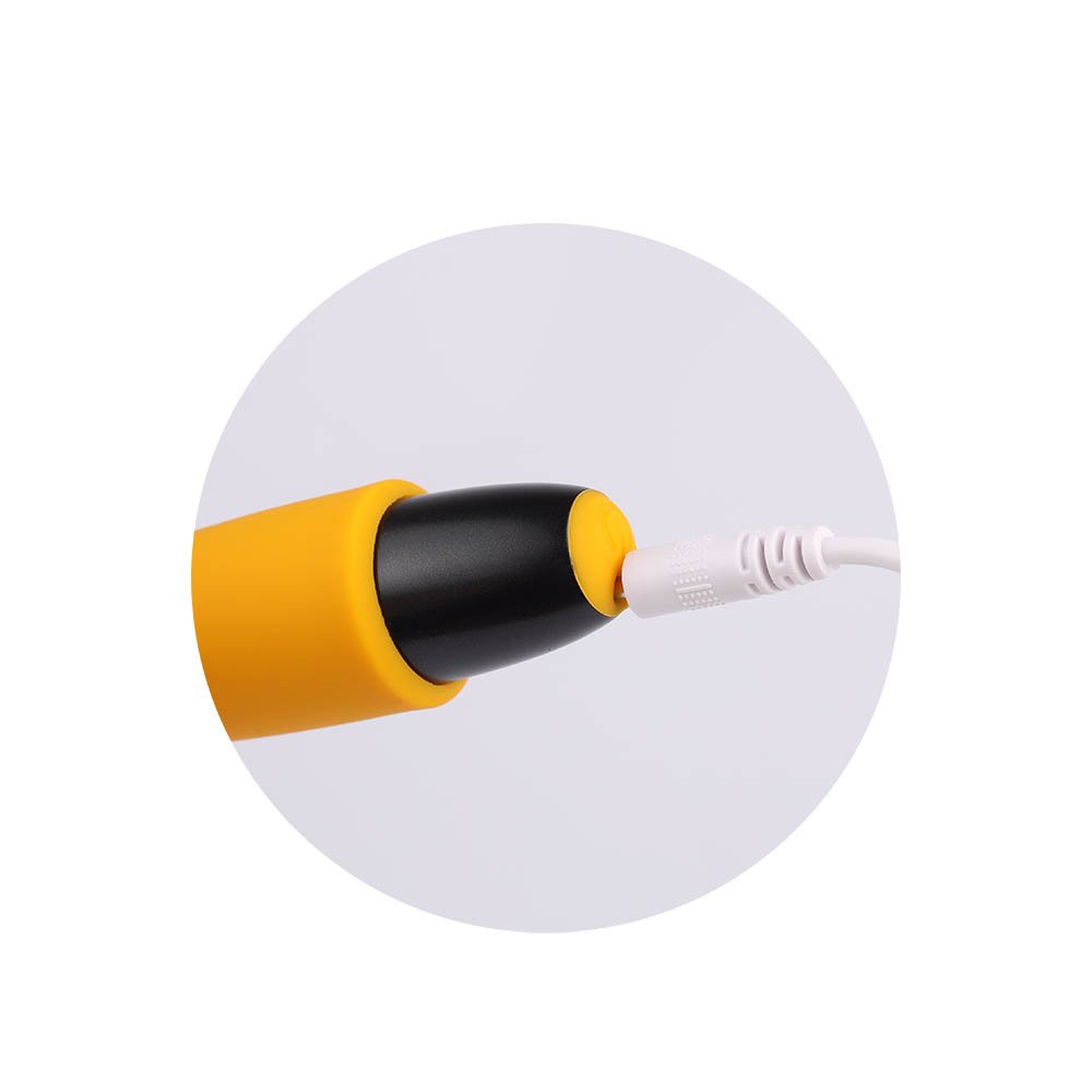 Vibrador Bullet em Silicone Recarreg�vel 10 Vibra��es com Multivelocidade Yellow Amarelo | Foto 04