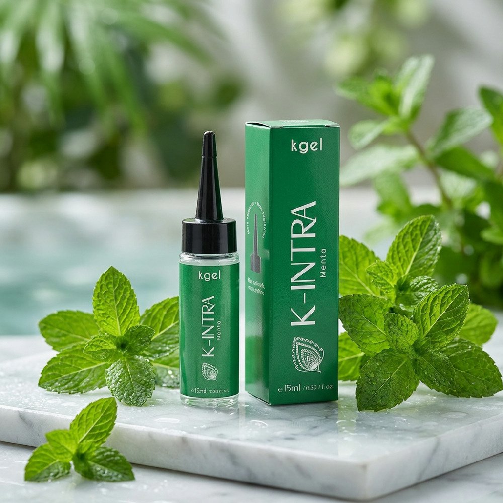 Gel Lubrificante �ntimo Transparente N�o Gorduroso � Base de �gua K-Intra Aroma de Menta 15ml | Foto 02