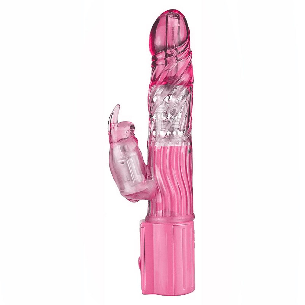 Vibrador Rabbit Multivelocidade com Rota��o e Vibra��o Sex and The City Rosa - Vista lateral