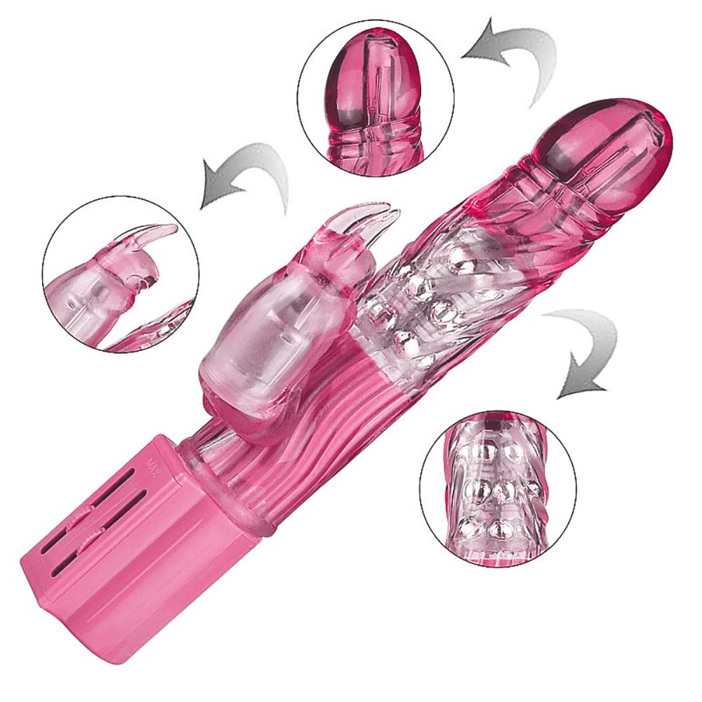Vibrador Rabbit Multivelocidade com Rota��o e Vibra��o Sex and The City Rosa | Foto 04
