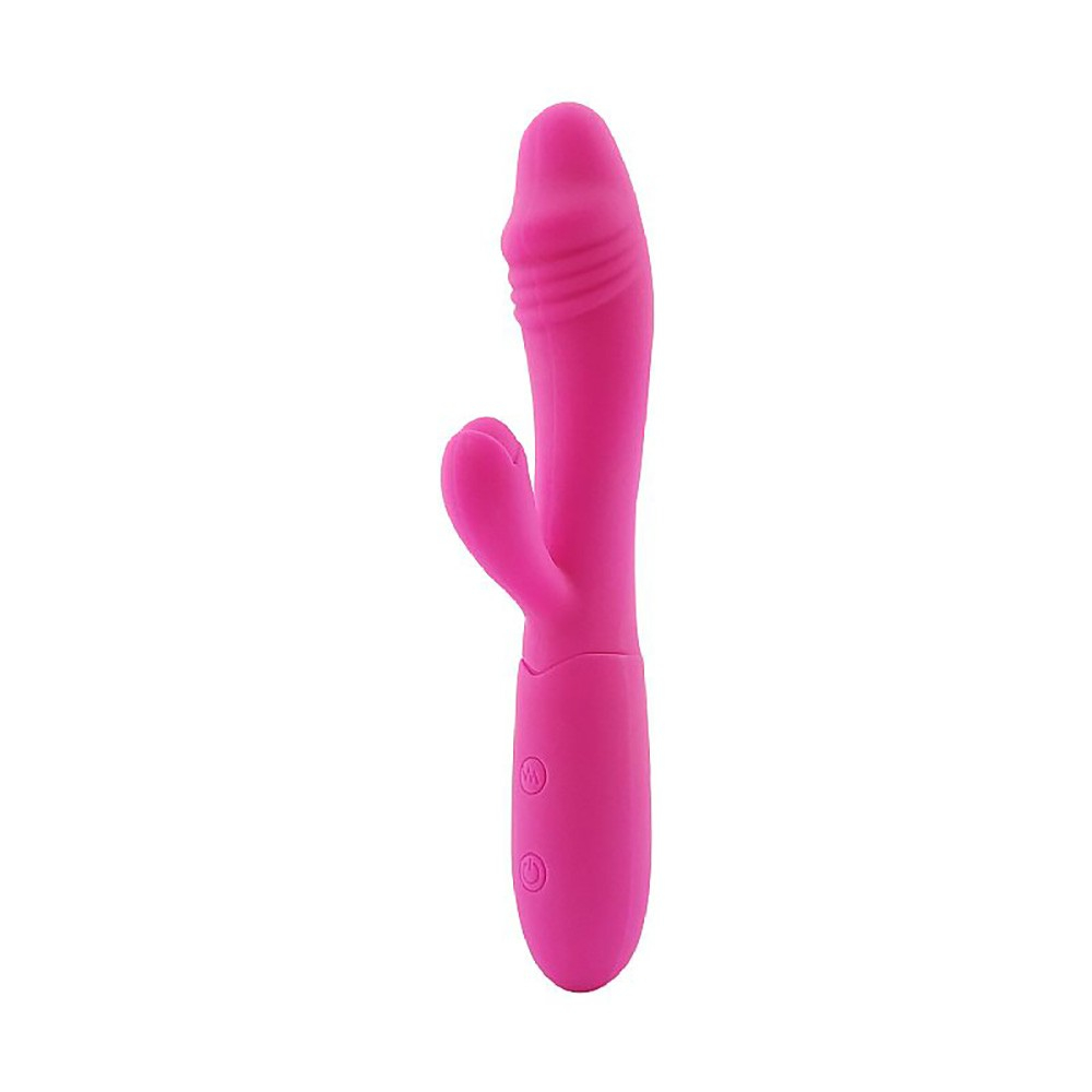 Vibrador Duplo em Silicone Recarreg�vel com 10 Vibra��es Ila Pink | Foto 04