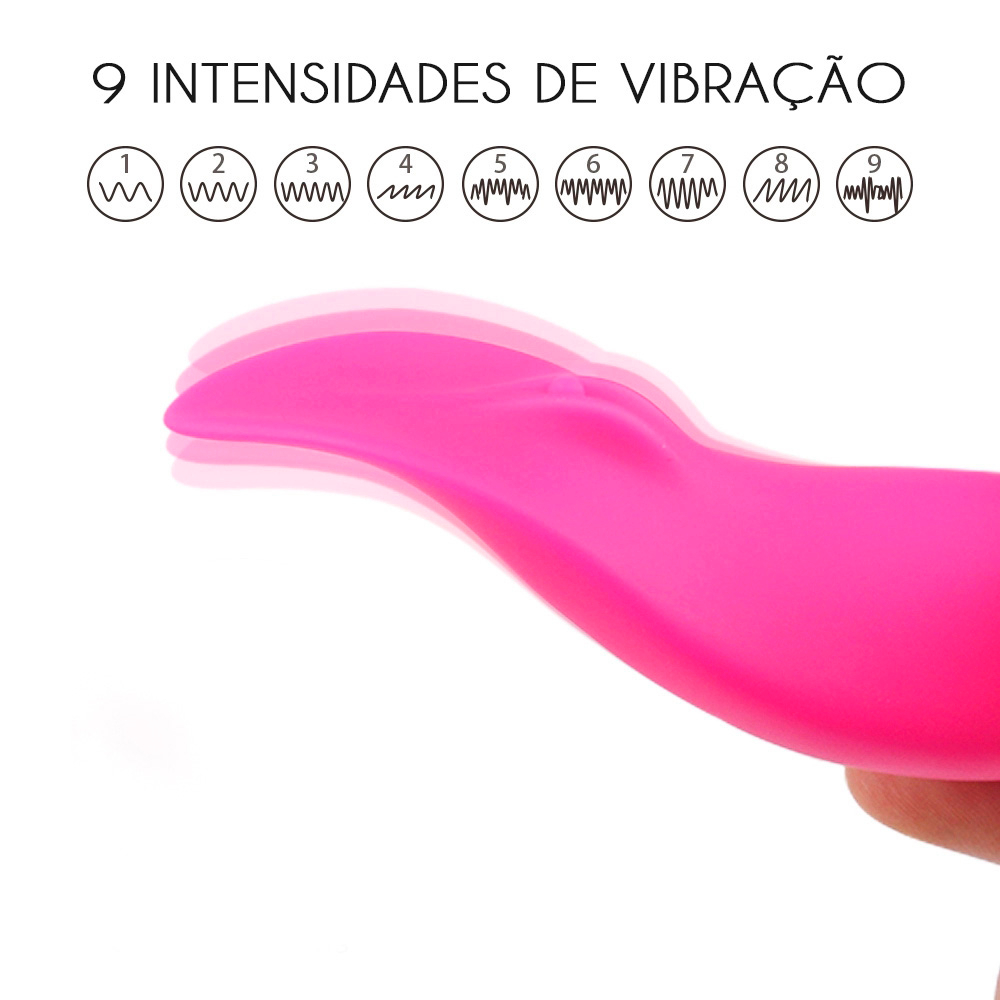Vibrador para Clit�ris em Formato de L�ngua Kissme Pink | Foto 04