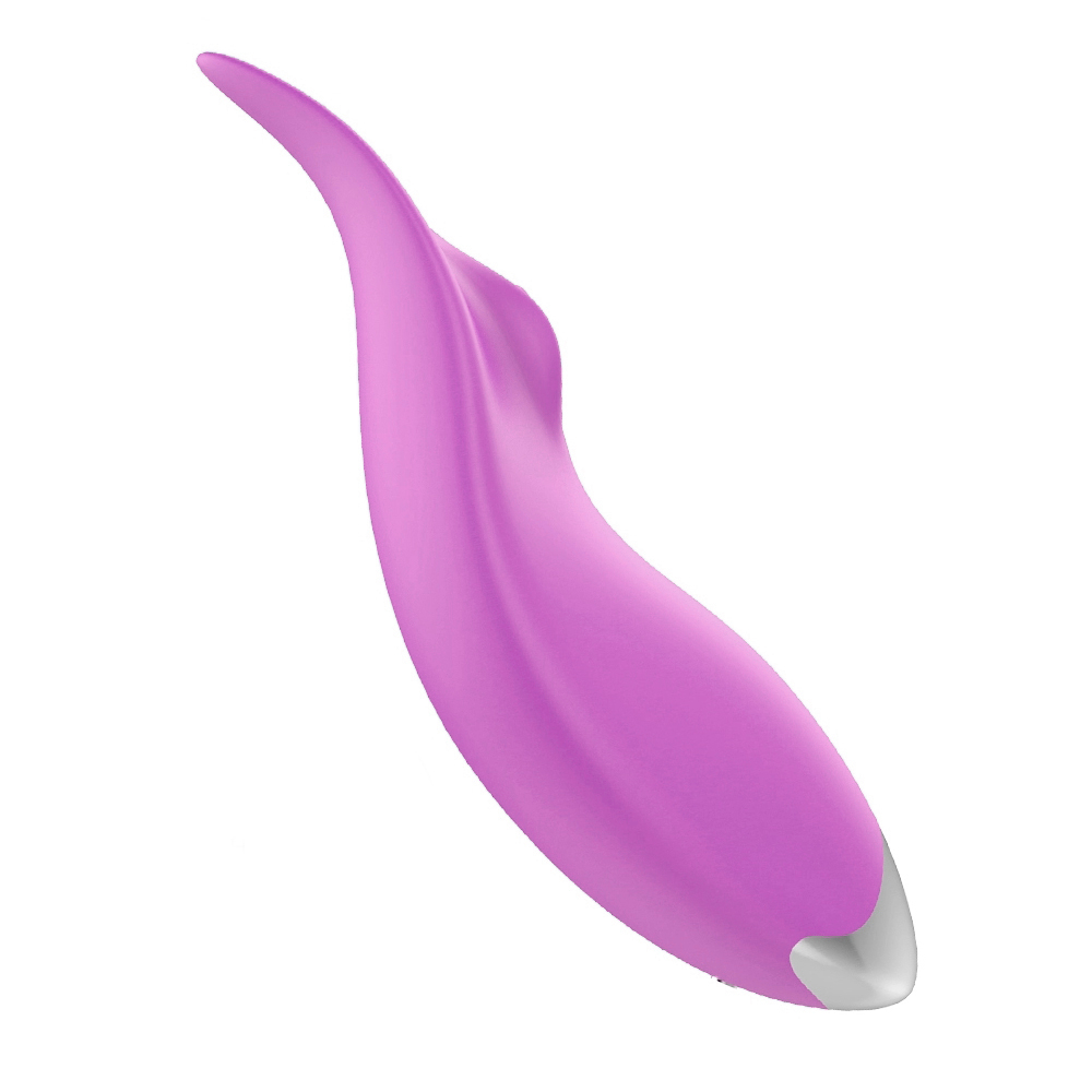Vibrador para Clit�ris em Formato de L�ngua Kissme Roxo com design ergon�mico