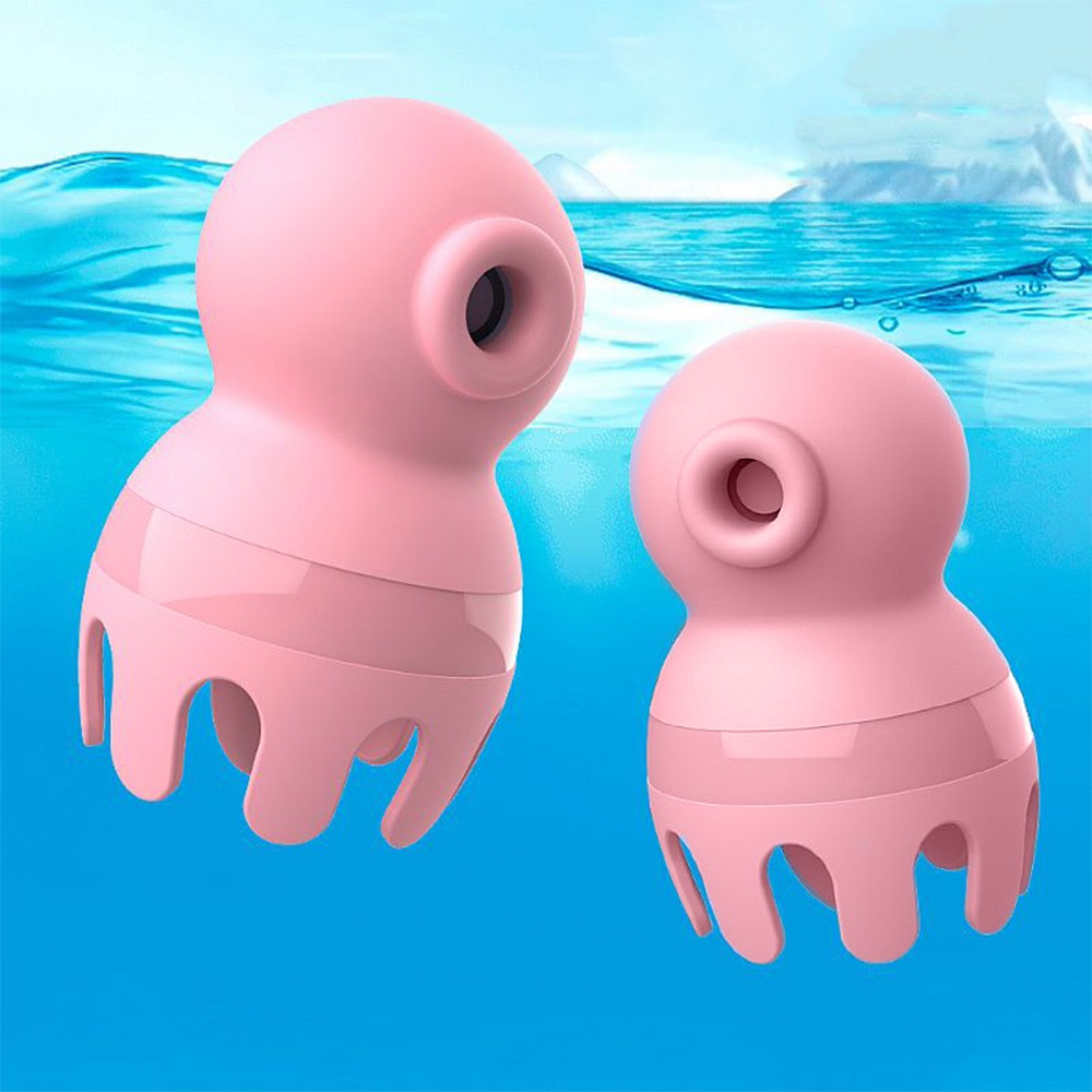 Vibrador para Clit�ris Recarreg�vel Silicone 12 Pulsa��es, 12 Estimula��es com L�ngua Octopi 2 Rosa | Foto 04