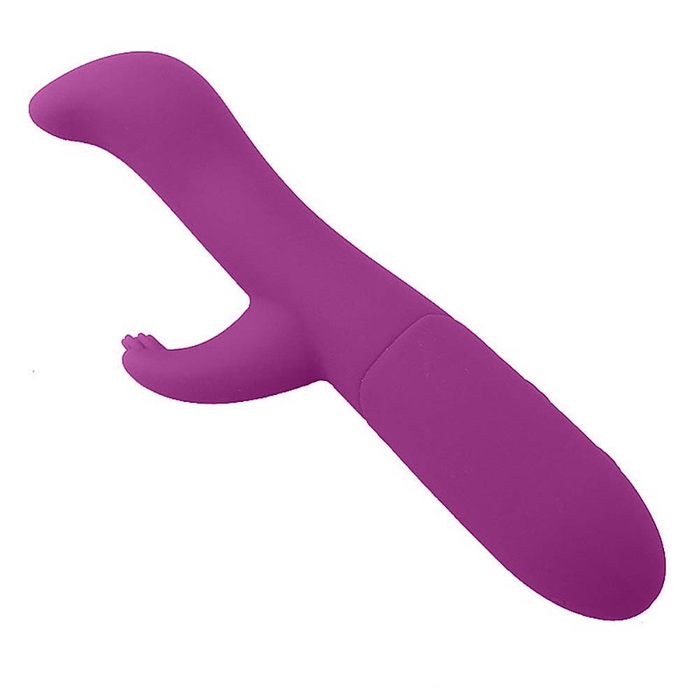 Vibrador Duplo em Silicone Recarreg�vel com 10 Vibra��es Laila Roxo | Foto 04
