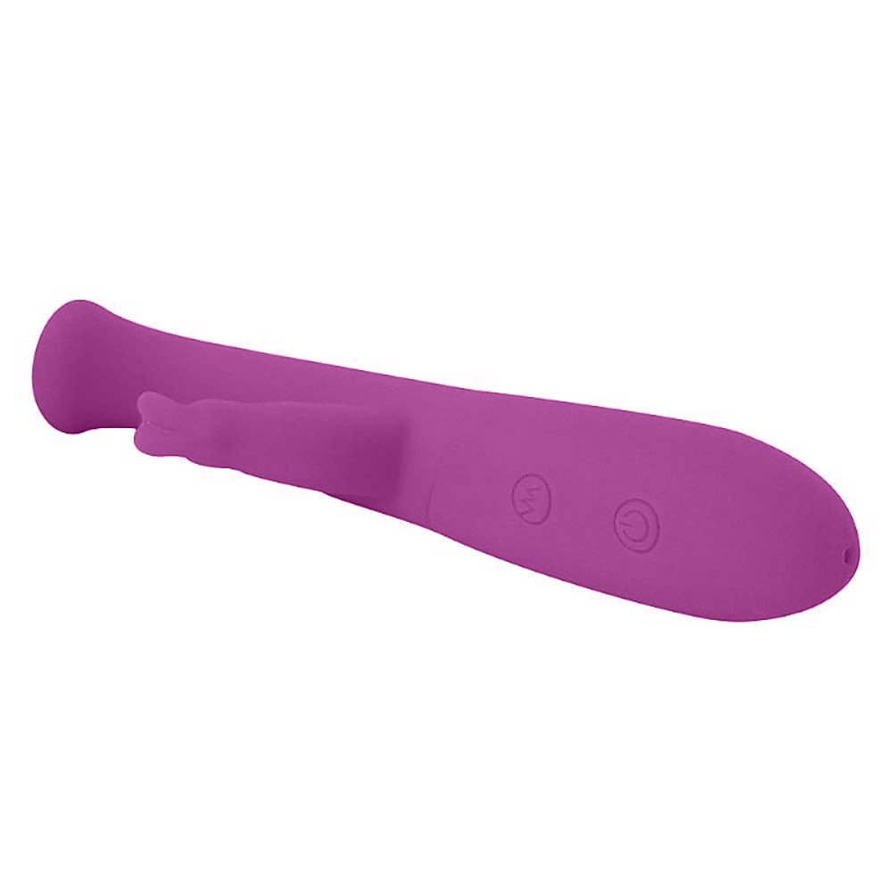 Vibrador Duplo em Silicone Recarreg�vel com 10 Vibra��es Dada Roxo | Foto 04