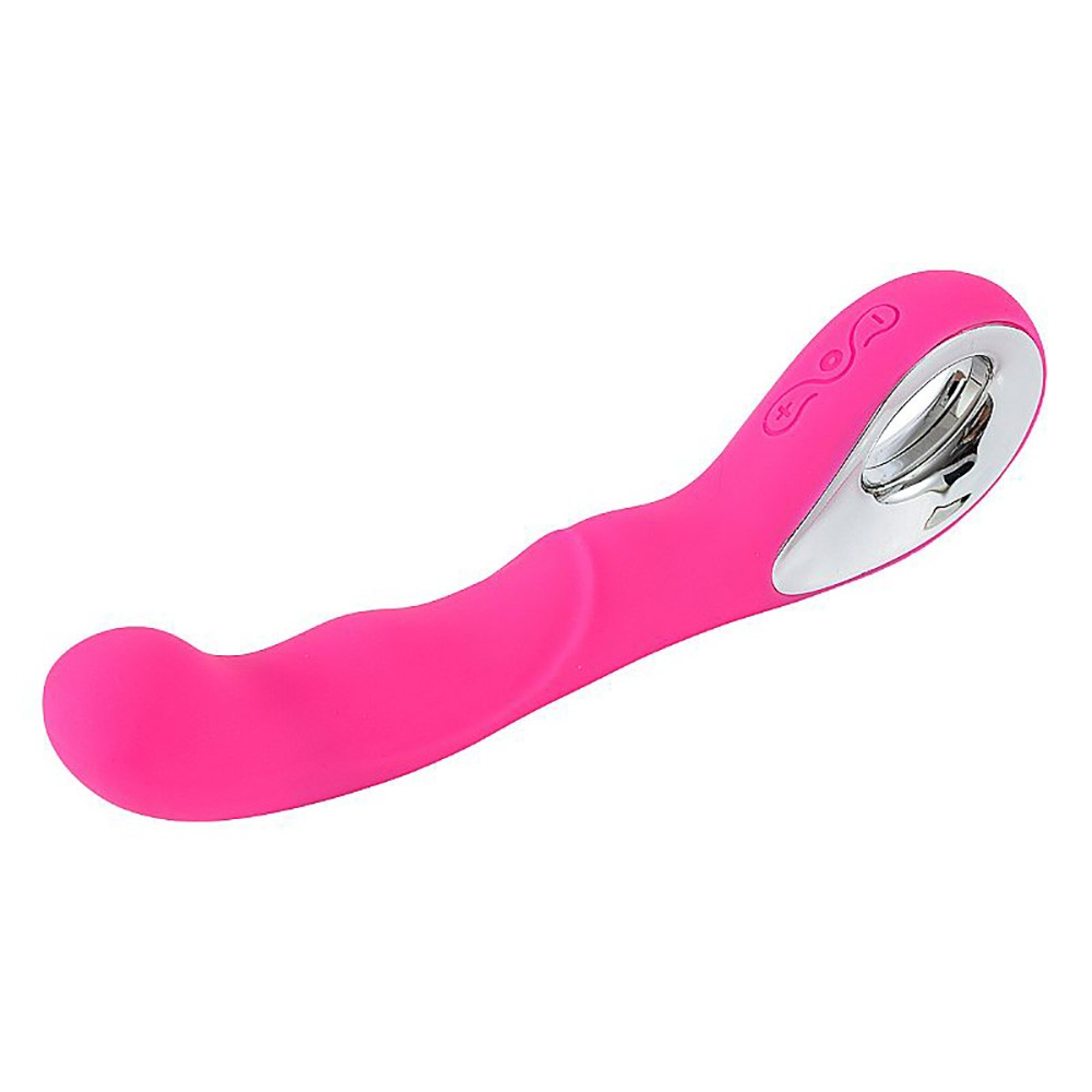 Vibrador Ponto G Recarreg�vel em Silicone com 10 Vibra��es Rosa | Foto 05