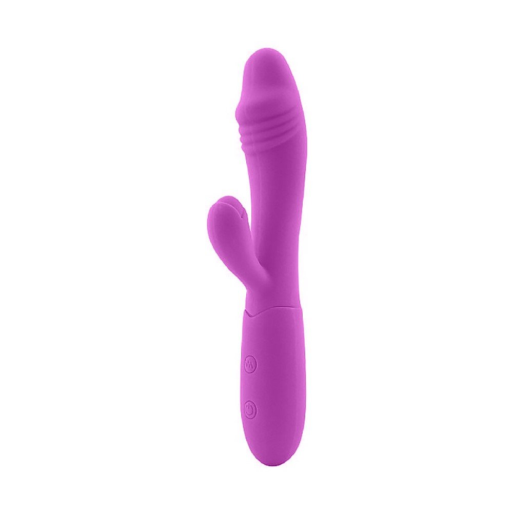 Vibrador Duplo em Silicone Recarreg�vel com 10 Vibra��es Ila Roxo | Foto 04