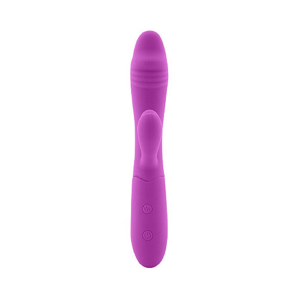 Vibrador Duplo em Silicone Recarreg�vel com 10 Vibra��es Ila Roxo | Foto 05