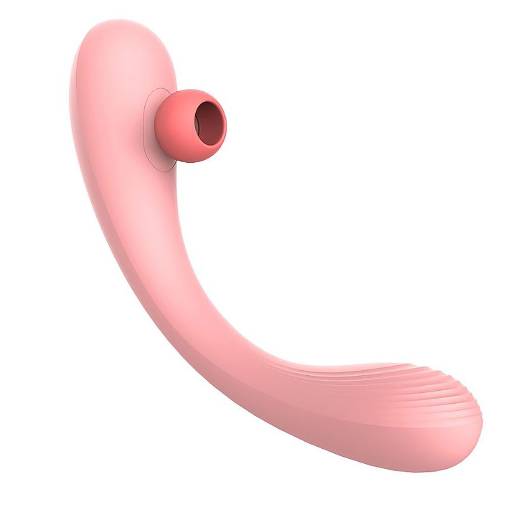 Vibrador Feminino em Silicone Recarreg�vel Mermaids Dream Rosa com 9 Vibra��es, vista lateral